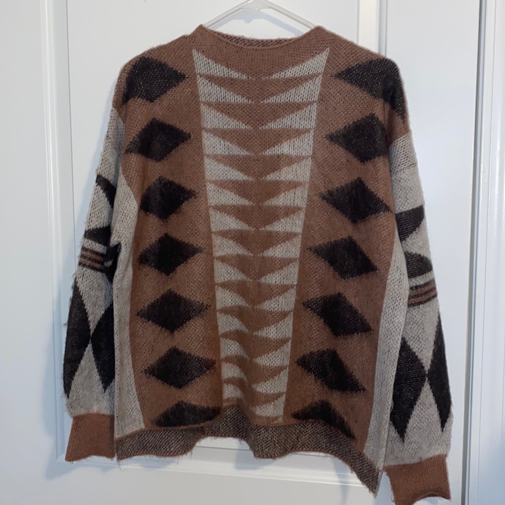 Daytrip medium sweater pink gray brown